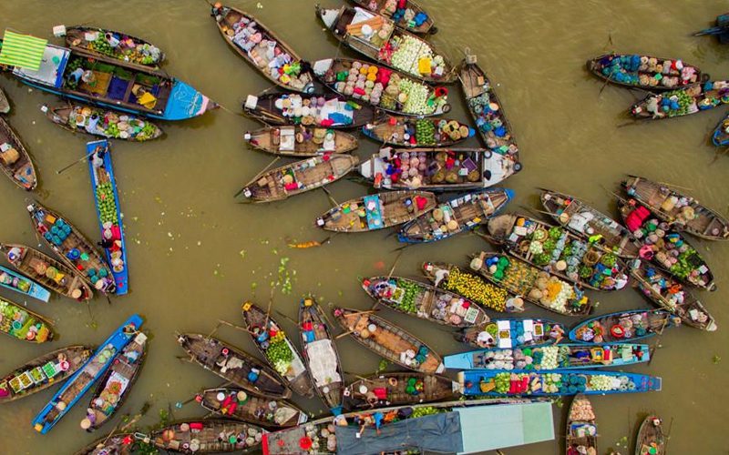 Marché flottant de Cai Rang