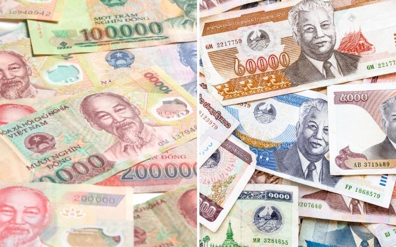 Monnaire du Vietnam (VND) et du Laos (LAK)