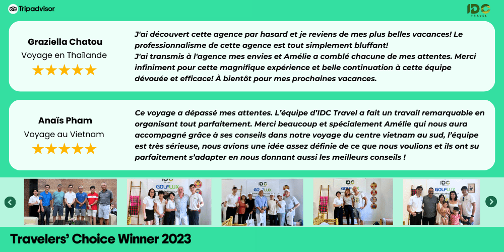 Nos clients parlent d'IDC Travel