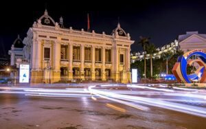 Opéra de Hanoï la nuit