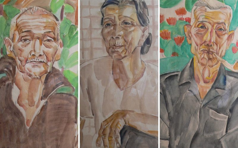 Œuvres d'art en aquarelle