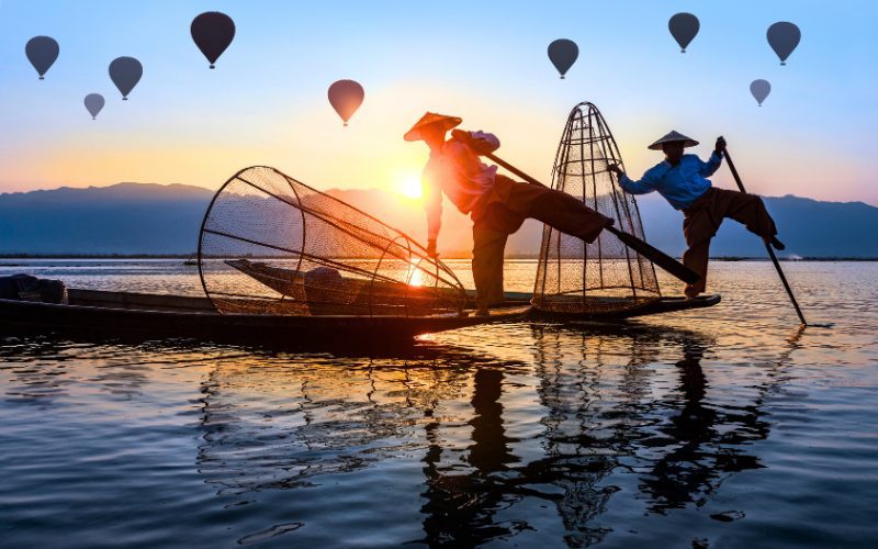 Pêcheur sur le lac Inle