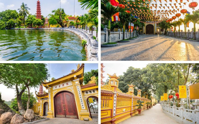 Porte & Sentiers à l'intérieur et à l'extérieur de la pagode