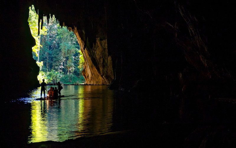 Rafting sous le Tage à Tham Lot, Mae Hong Son