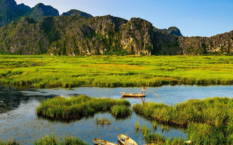 Réserve naturelle de Van Long et sa Campagne authentique 1 Jour