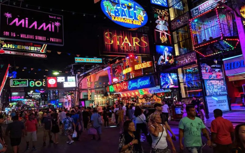 rue piétonne de Pattaya