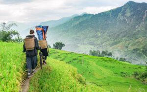 Randonnée route à Thai Giang Pho