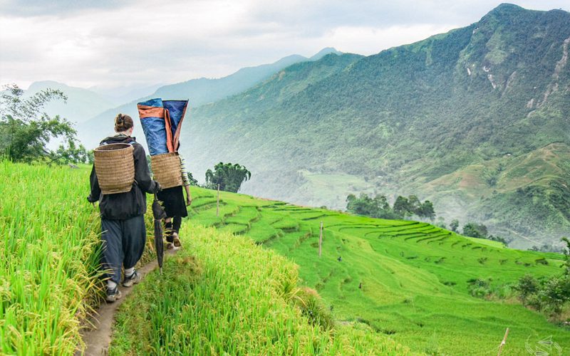 Randonnée route à Thai Giang Pho