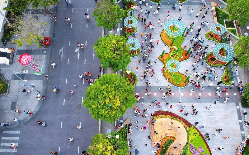 Rue piétonne Nguyen Hue