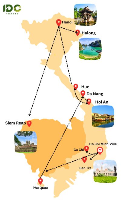 Séjour balnéaire de luxe Vietnam Cambodge en 17 jours
