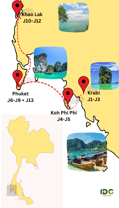 Séjour balnéaire dans la côte d’Andaman de la Thaïlande en 13 jours