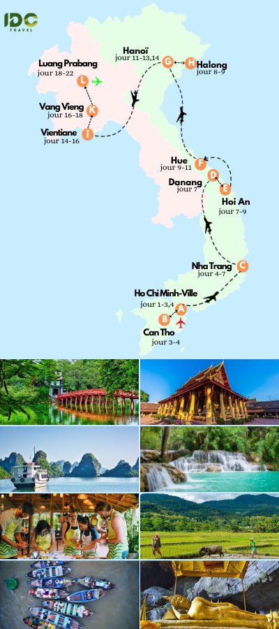 Séjour détente de 22 jours au Vietnam et au Laos