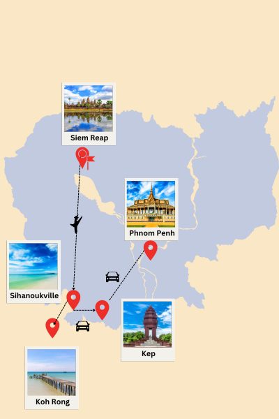 Séjour de rêve de 11 jours sur les plages du Cambodge