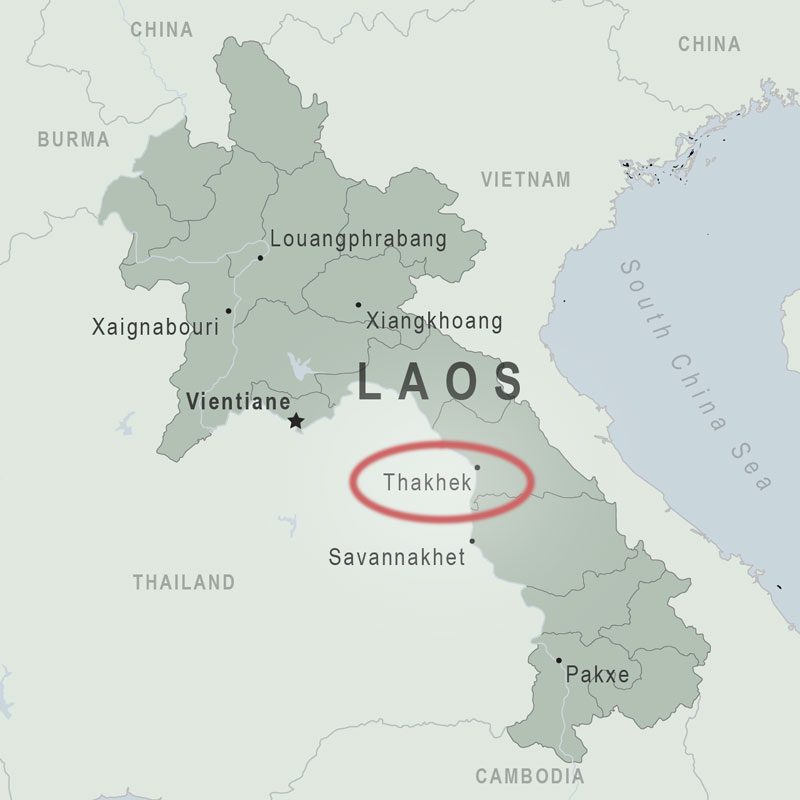 Thakhek Location