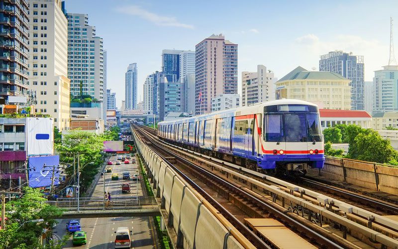 Train aérien en Thaïlande
