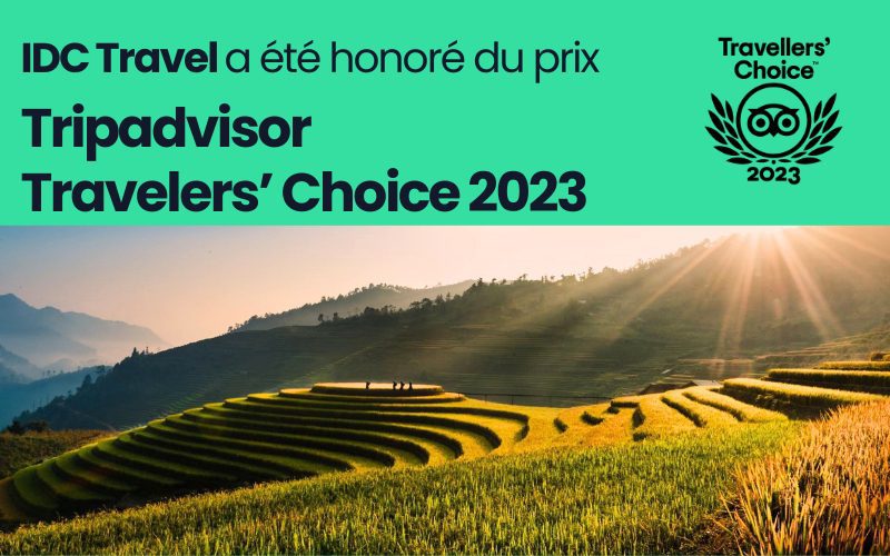 IDC Travel est fière d'avoir été distinguée par le prestigieux TripAdvisor Travelers' Choice Award 2023