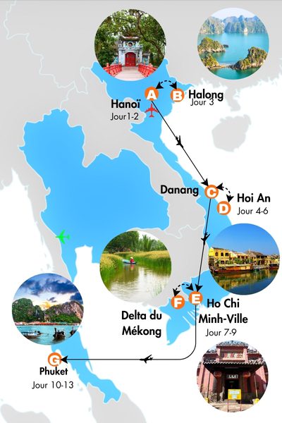 Vietnam et Thaïlande en 13 jours _ Circuit ultime et Escapade à la plage