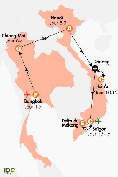 Voyage gastronomique Thaïlande Vietnam 16 jours